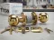 740CA 3 SMT RCAL RCS Brass Circa Entry Knob With Emergency Key - Polished Brass Gold
