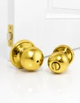 Circa 730CA Privacy Door Knob - Polished Brass - Gold