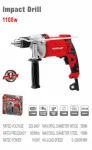 WISEUP Drill 13 Mm 1100 W / Variable Speed / Half Body Metal