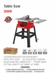 WISEUP Table Saw 10 Inch 2000W