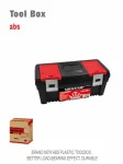WISEUP Plastic Tool Box 17 Inch