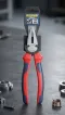 8"COMBINATION PLIER,RED AND BLUE,  WISEMANN
