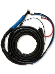 Water-Cooled TIG Torch WP18 - 4 M, Plug Fitting