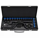 1/2" Black Chrome Vanadium Impact Socket Set – 24 Pieces – 8 To 32 Mm