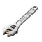 Carbon Steel Full Polish Adjustable Wrench - 8 Inch