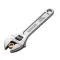 Carbon Steel Full Polish Adjustable Wrench - 24"